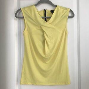 ANN TAYLOR Crossed Neckline Sleeveless BLOUSE